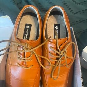 Easy Strider Brown Dress Shoes- Boys